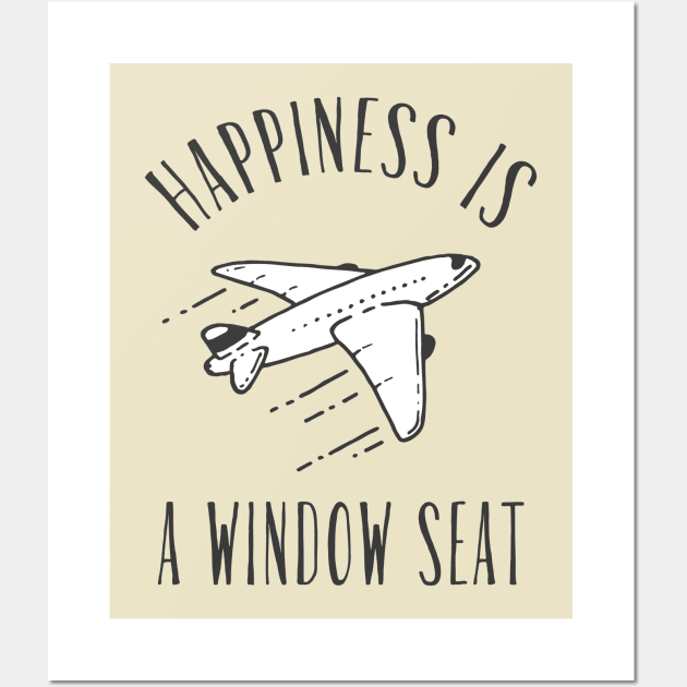 Air Travel Window Seat Wall Art by karutees